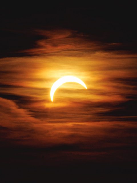 Solar Eclipse from the Hochwald tower in the Zittauer Gebirge